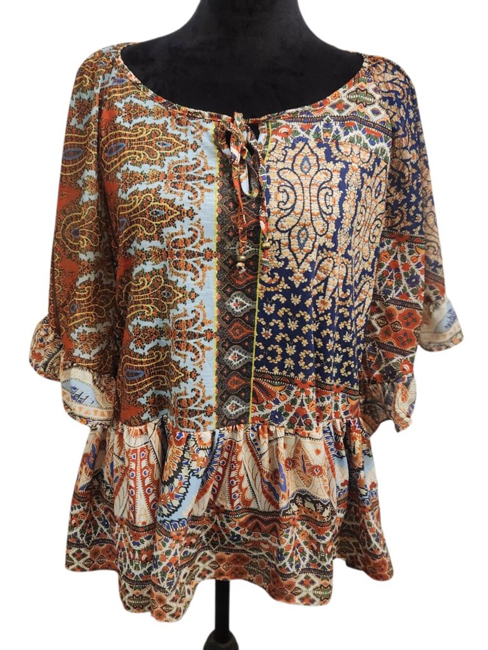 New Directions Bohemian Blouse Size XL